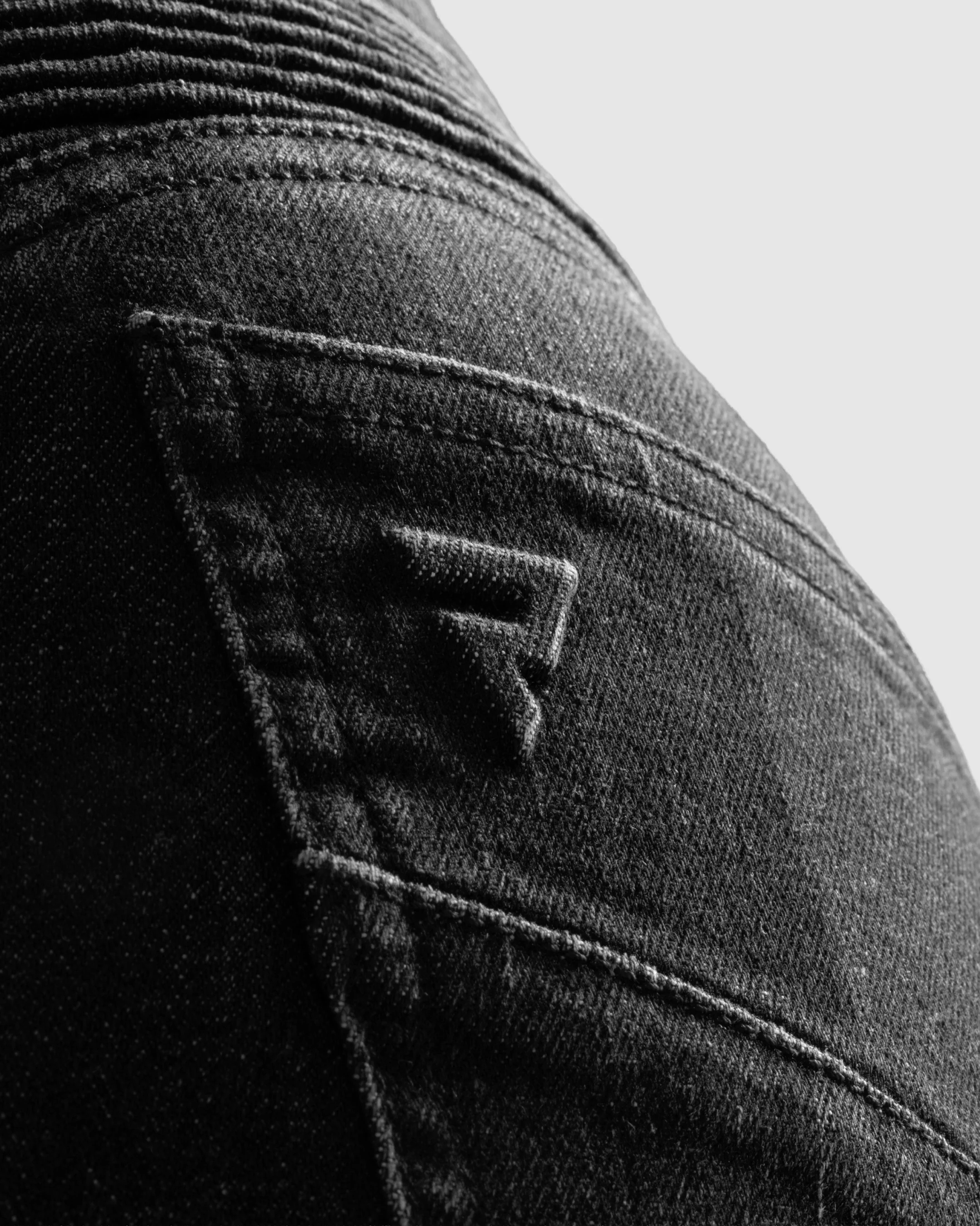 Agness 2 Mono Women’s Motorcycle Jeans Washed Black - Image 10