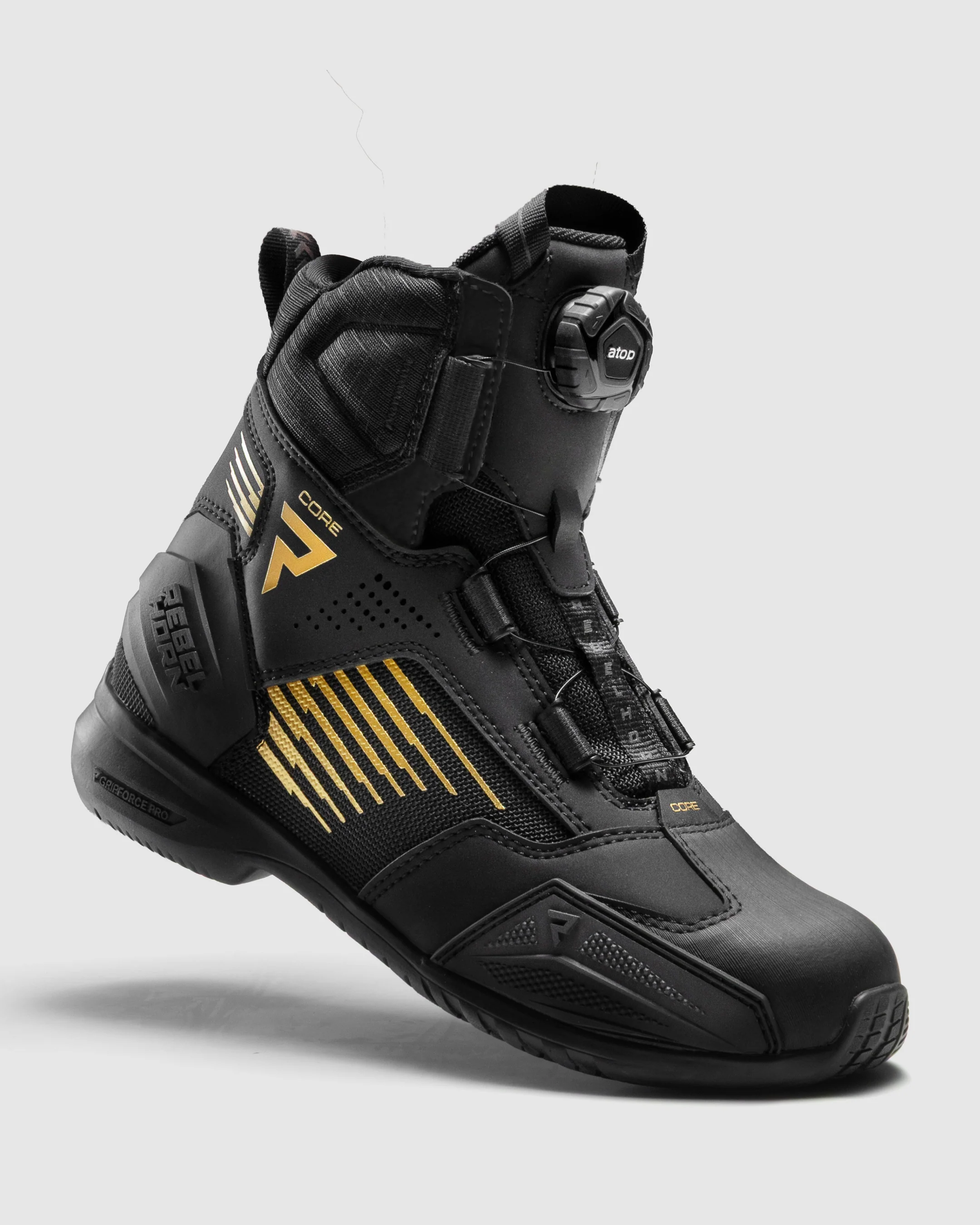 Core Motorcycle Boots Gold - Image 4