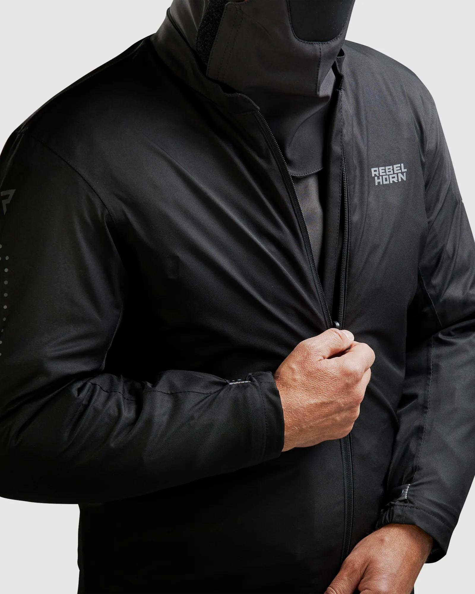 Cubby V Motorcycle Jacket Black - Image 9