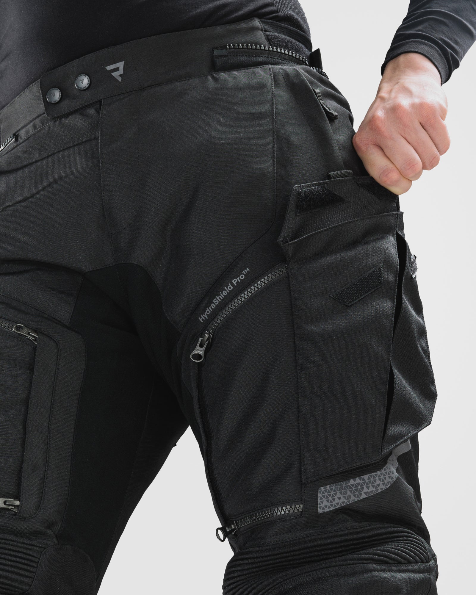 Cubby V Motorcycle Pants Black Long Leg - Image 10