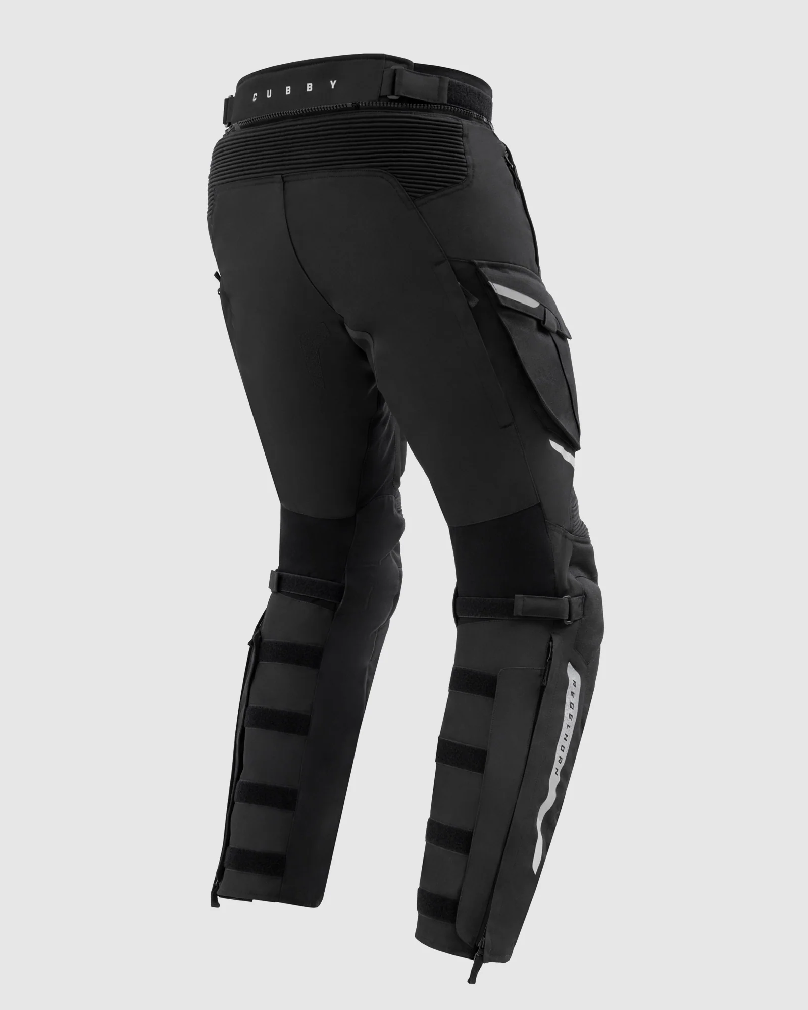Cubby V Motorcycle Pants Black Long Leg - Image 2