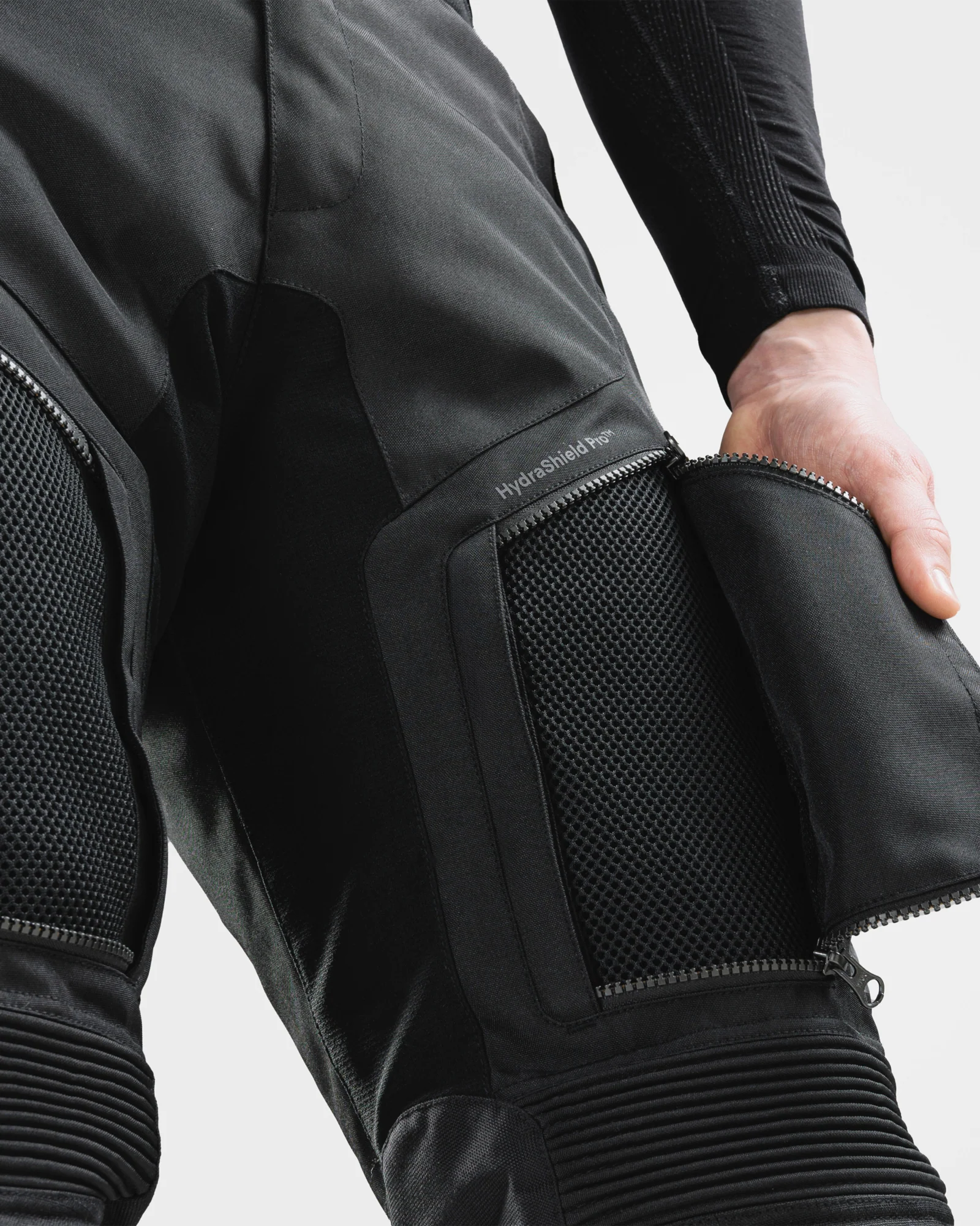Cubby V Motorcycle Pants Black Long Leg - Image 3