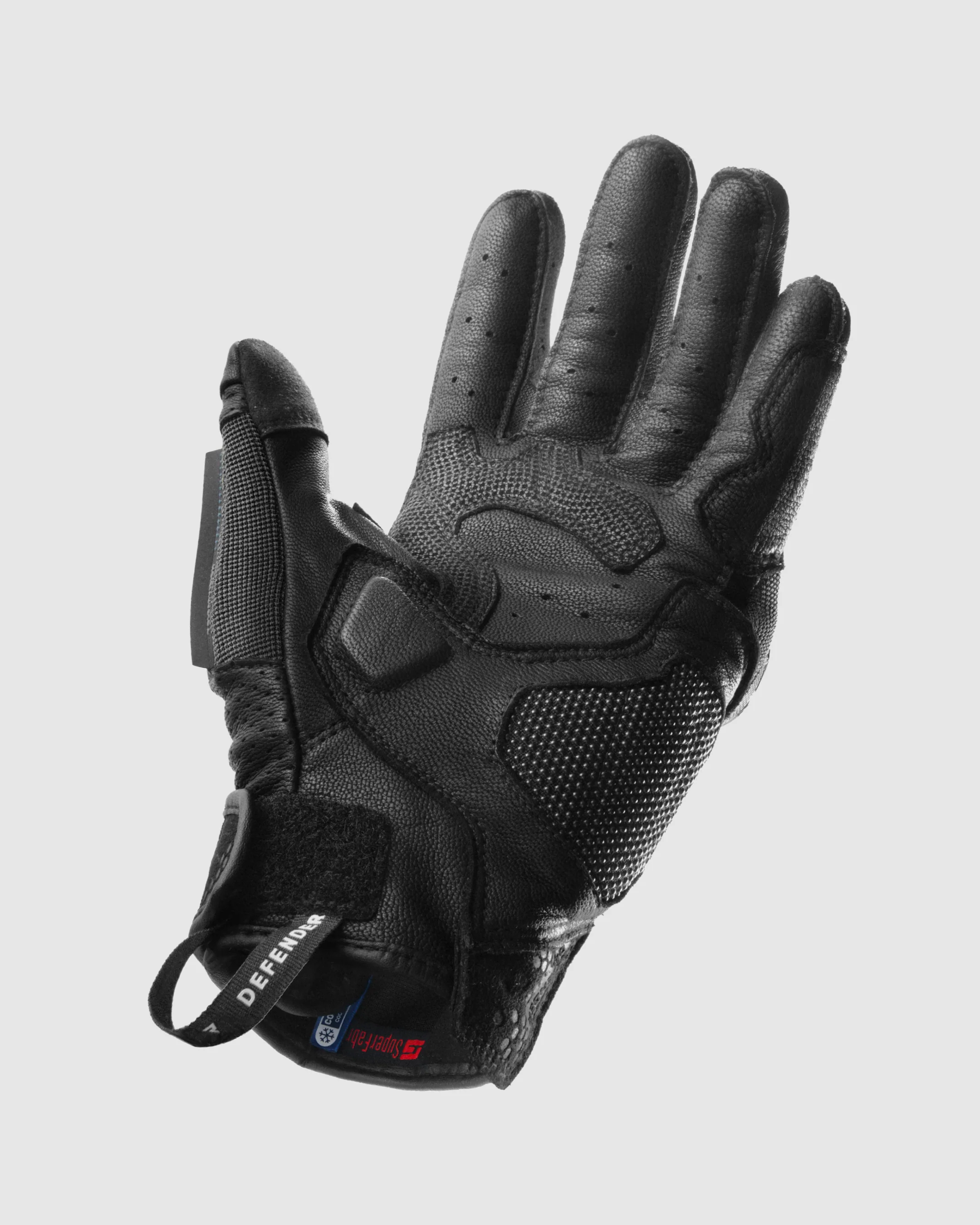 Defender Motorcycle Gloves Black - Image 2