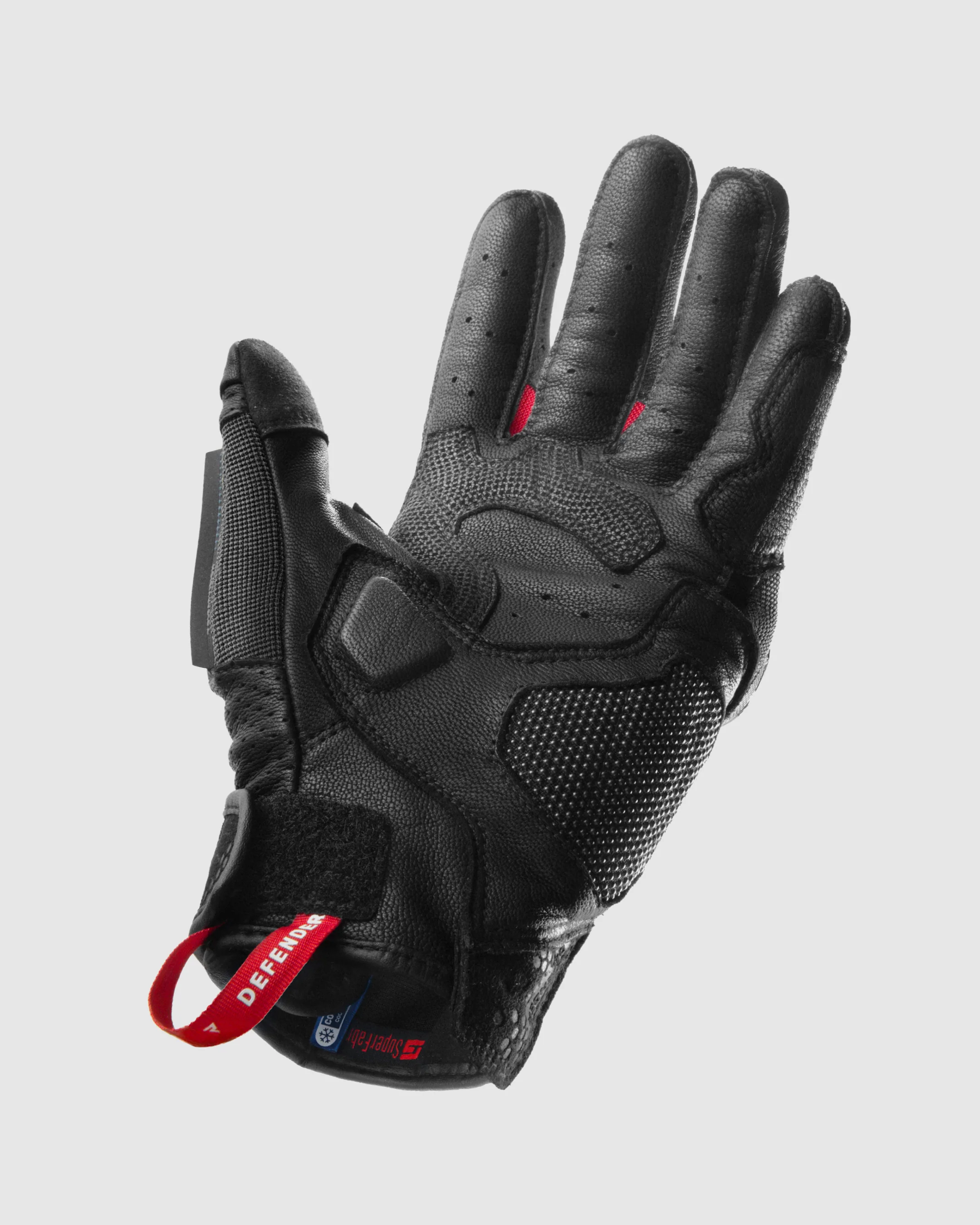 Defender Motorcycle Gloves Red - Image 2