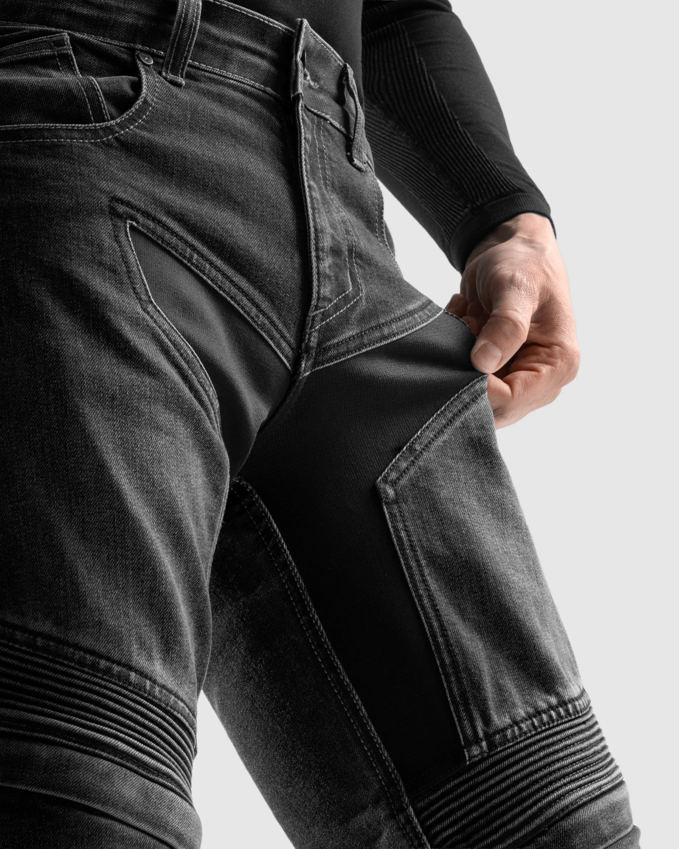 Eagle 4 Motorcycle Jeans Regular Black - Image 5