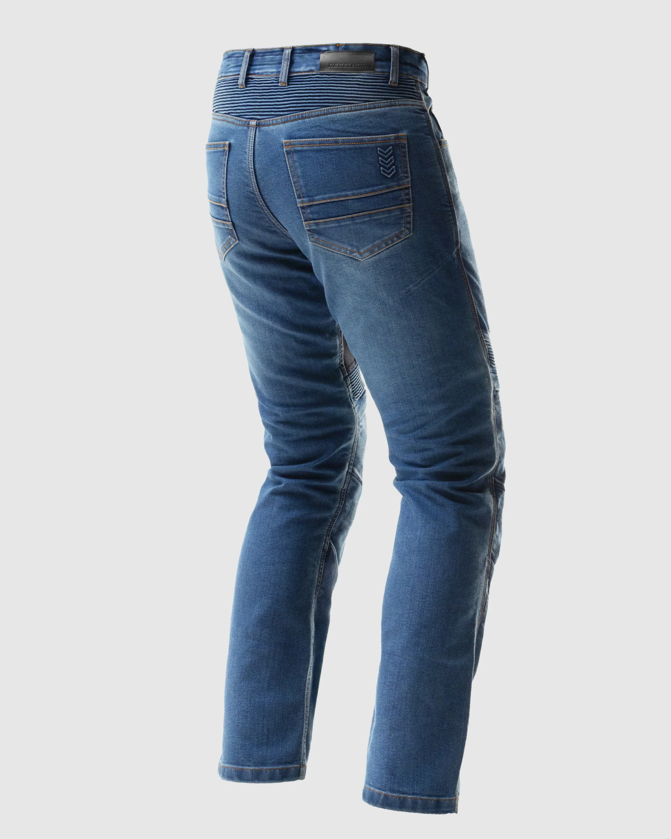 Eagle 4 Motorcycle Jeans Regular Washed Blue - Image 2