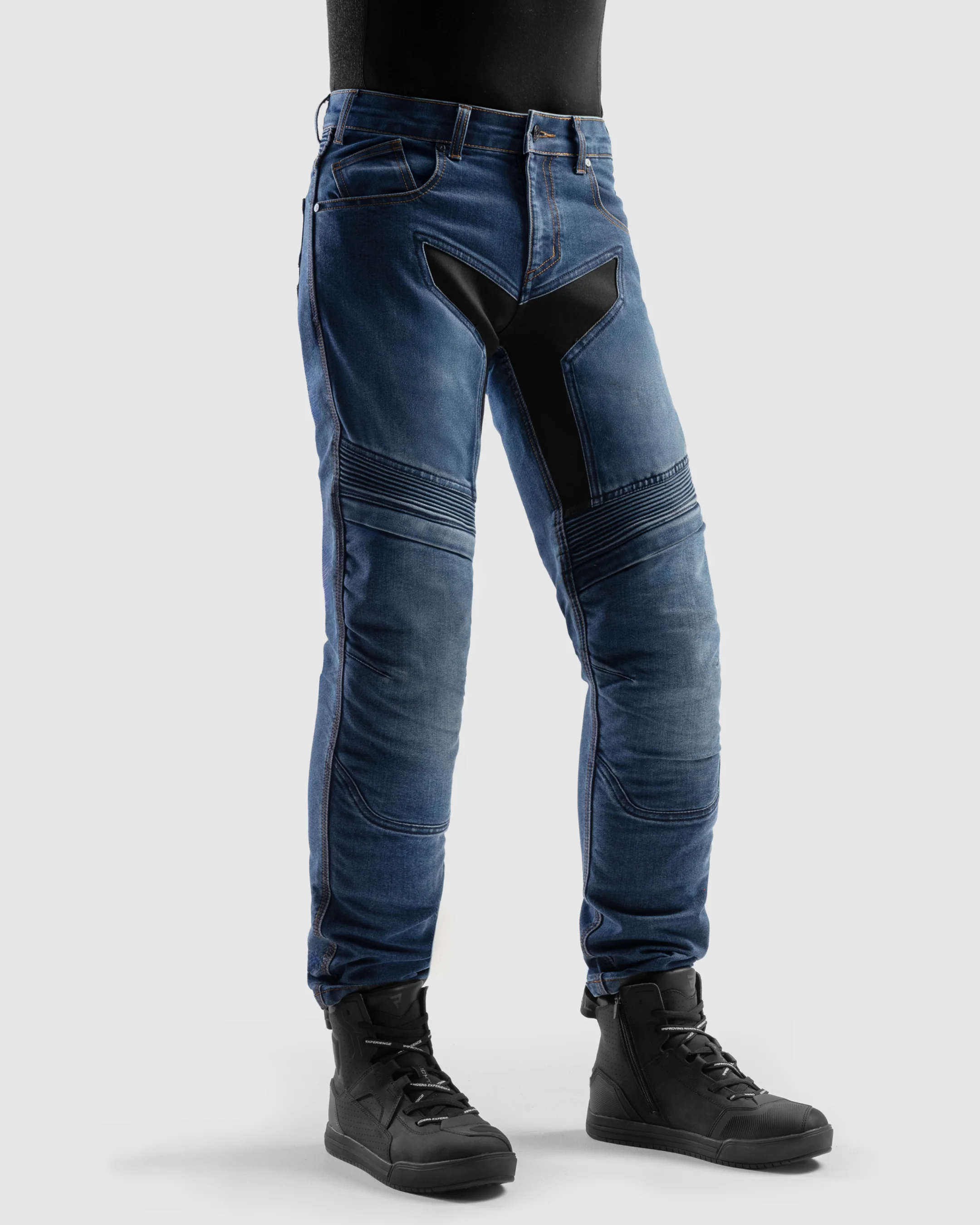 Eagle 4 Motorcycle Jeans Regular Washed Blue - Image 3