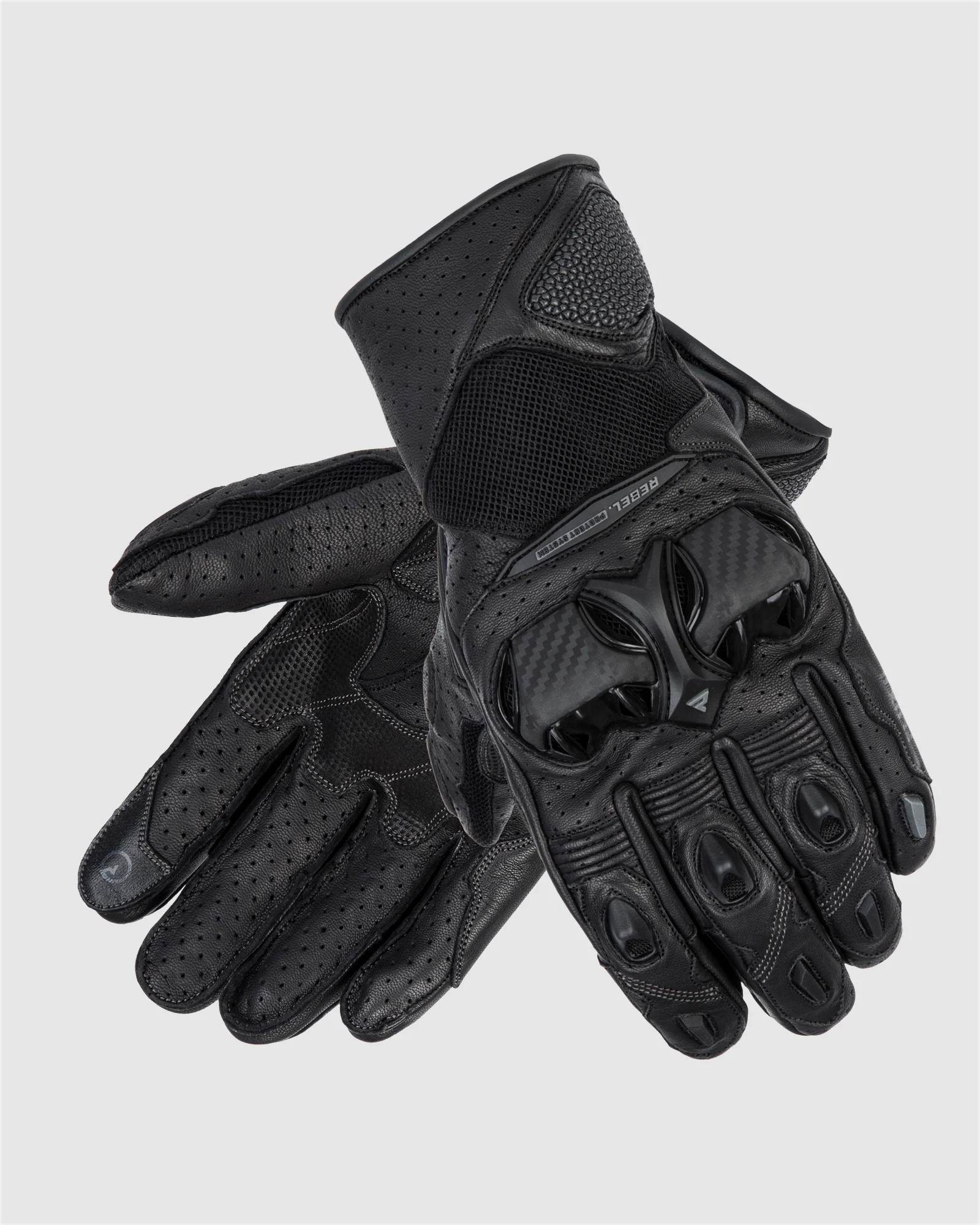 Flux II Motorcycle Gloves Black