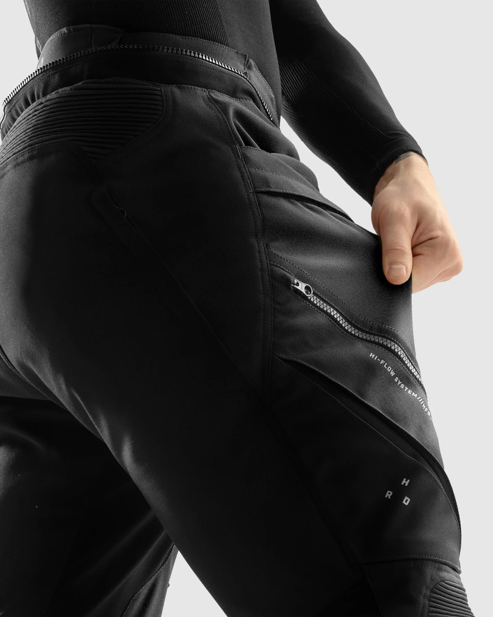 Hardy 3.0 Motorcycle Pants Black Long Leg - Image 12