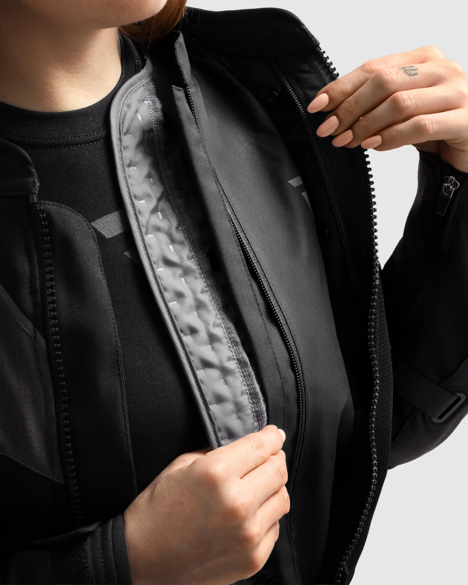 Hiflow V Motorcycle Jacket Black - Image 4