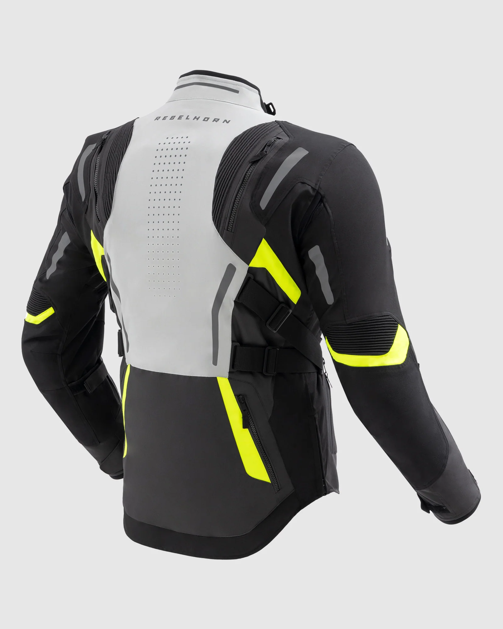 Hiker IV Motorcycle Jacket Grey - Image 2