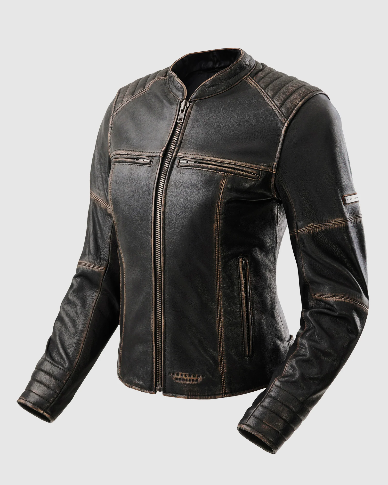 Hunter II Women's Leather Jacket Vintage Brown