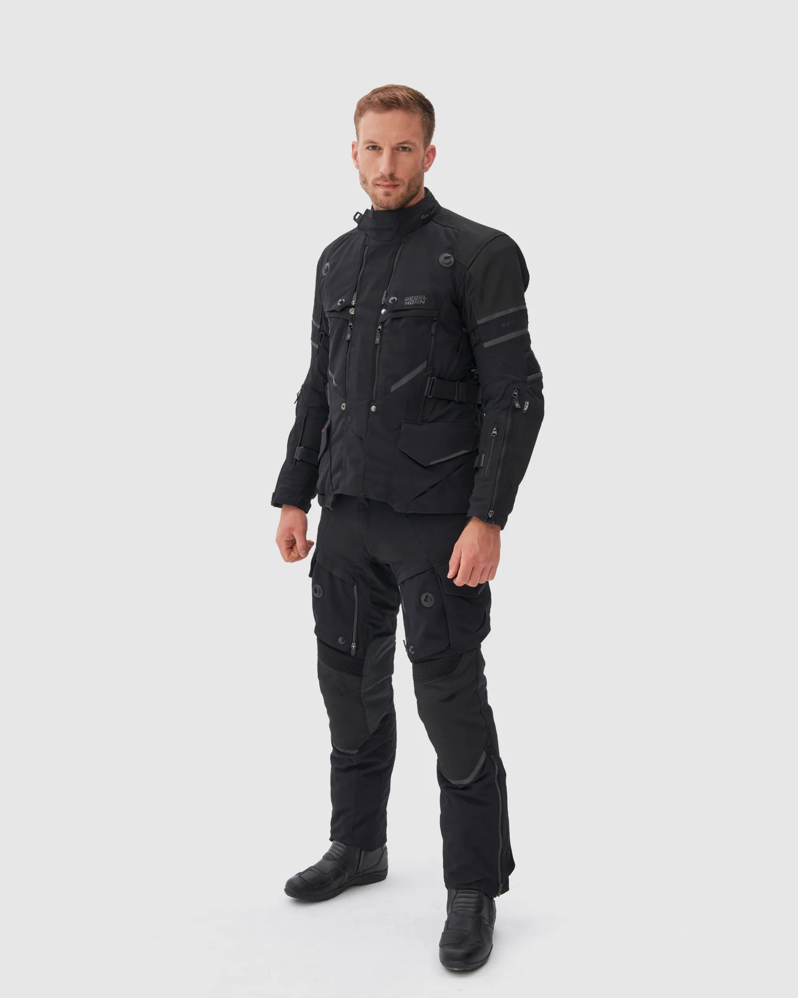 Range Motorcycle Jacket Black - Image 12