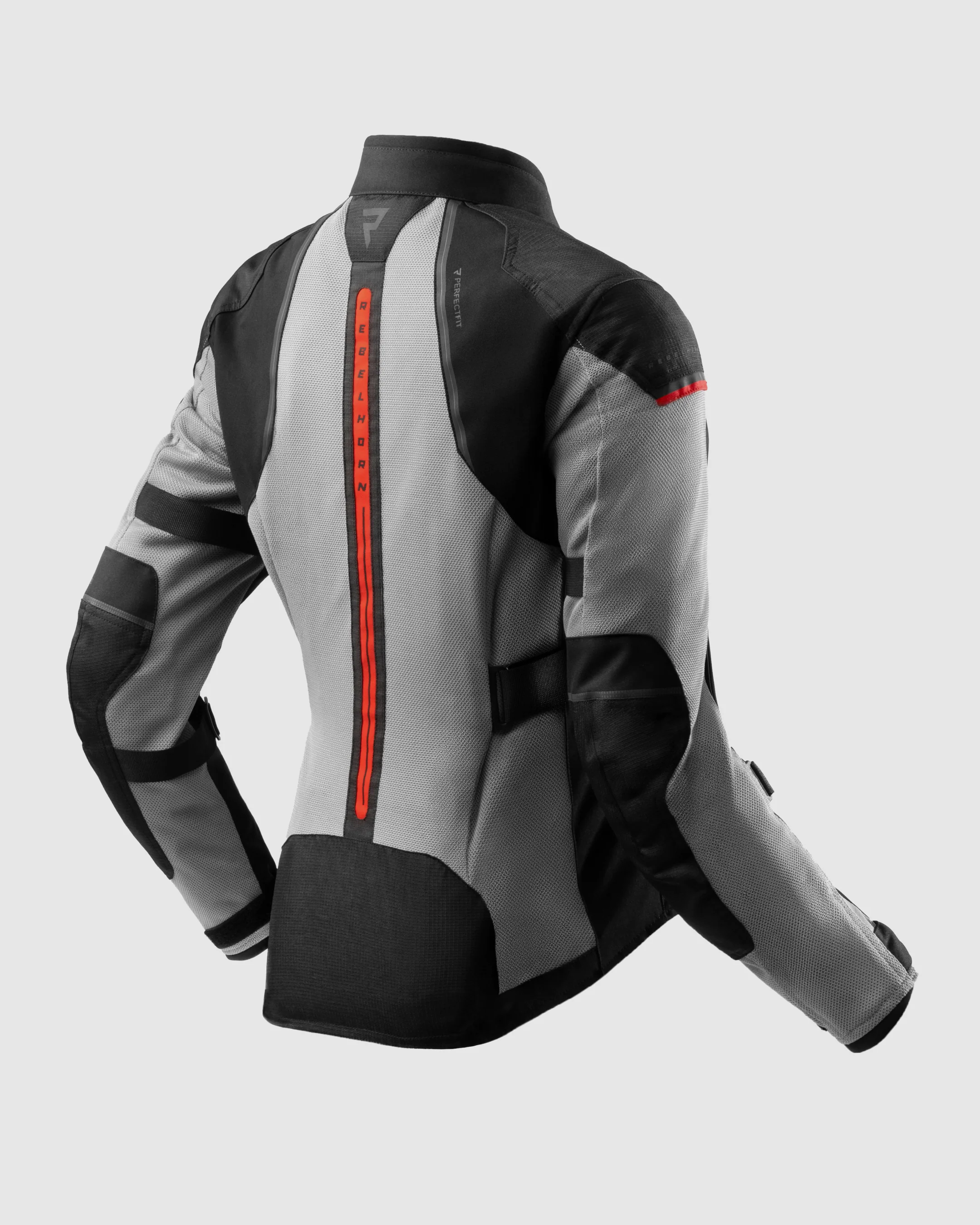 Scandal 3 Women Motorcycle Jacket Gray - Image 2