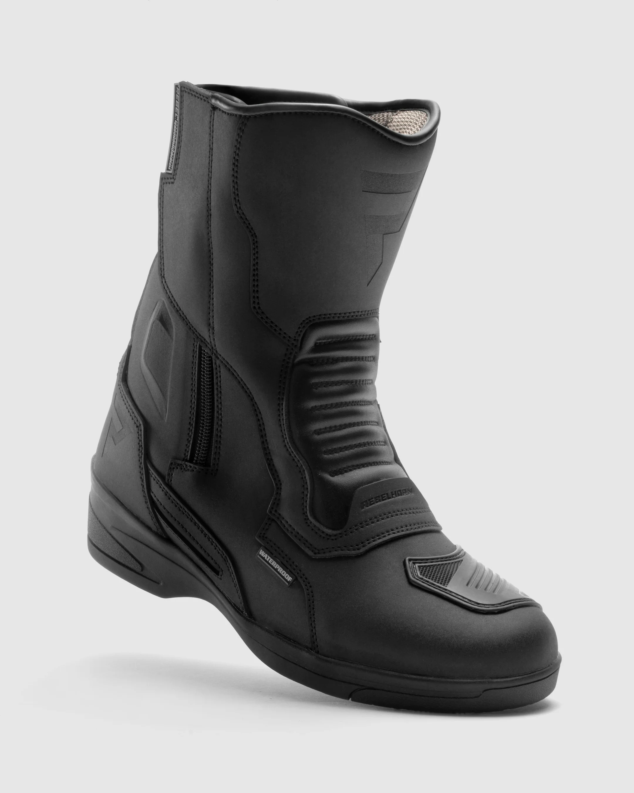 Scout High Heel Women’s Motorcycle Boots Black - Image 4