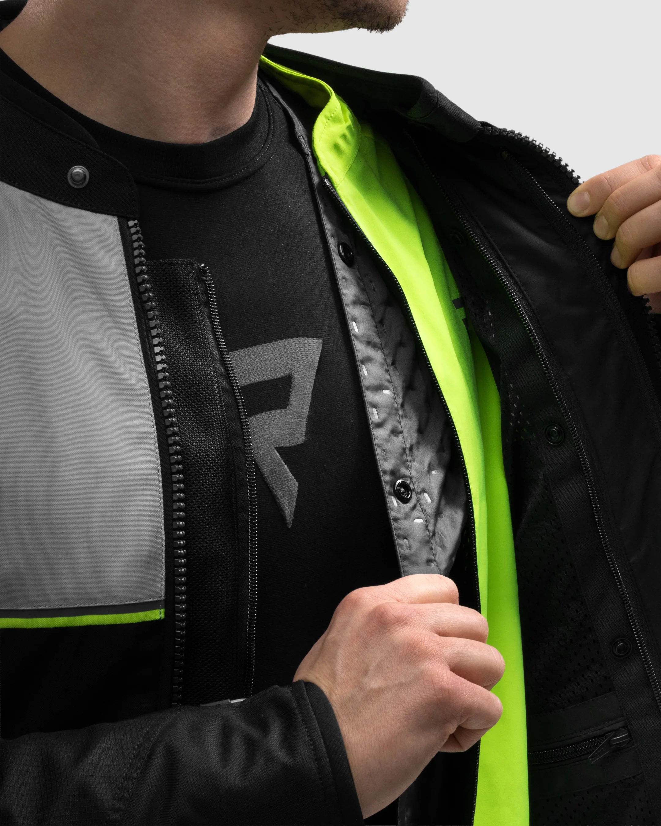 Swift Motorcycle Jacket Light Grey - Image 12