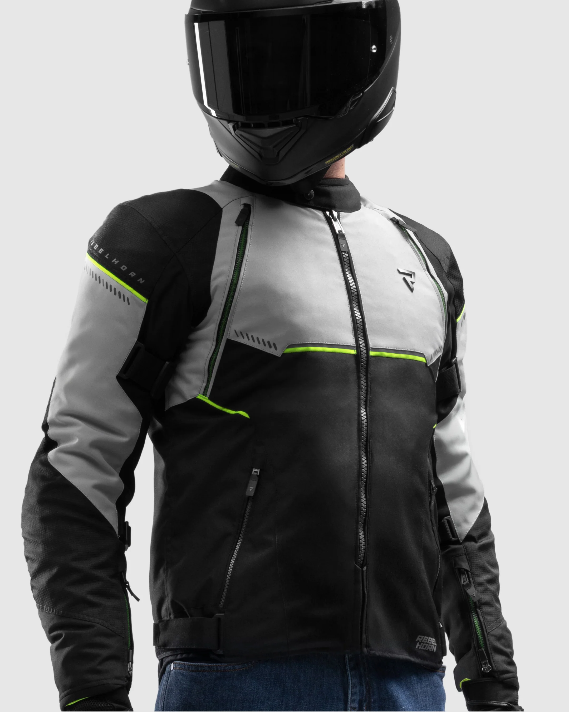 Swift Motorcycle Jacket Light Grey - Image 3