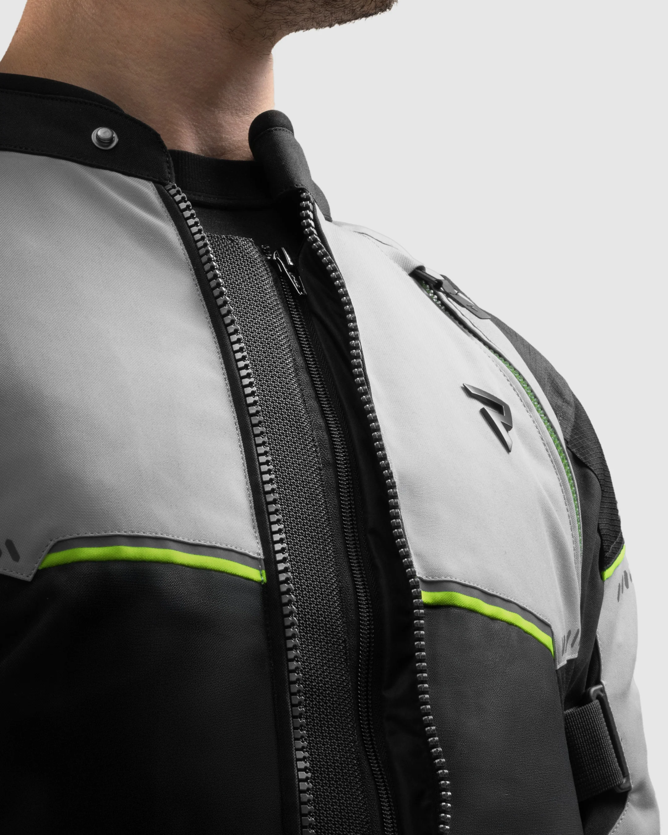 Swift Motorcycle Jacket Light Grey - Image 6