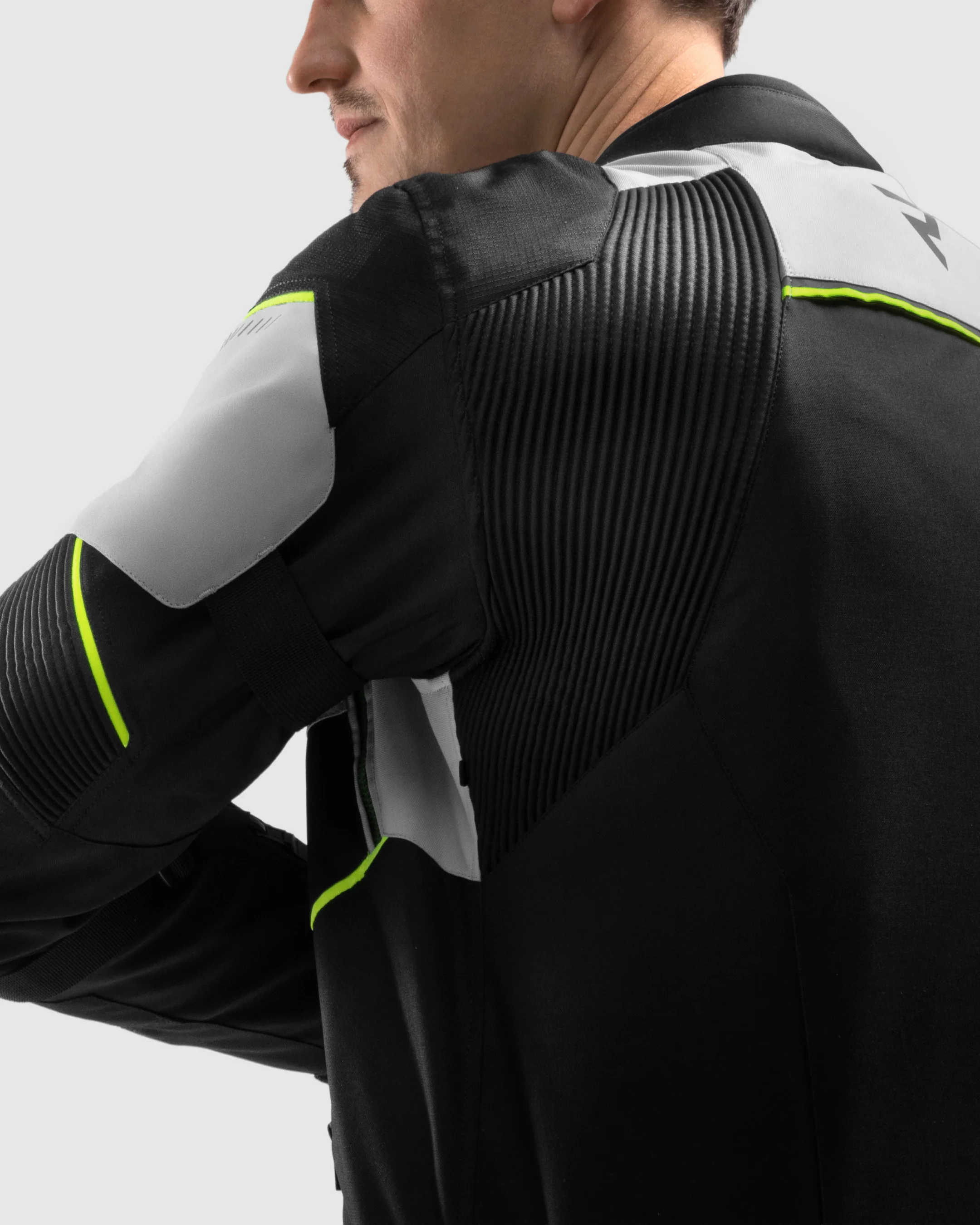 Swift Motorcycle Jacket Light Grey - Image 8