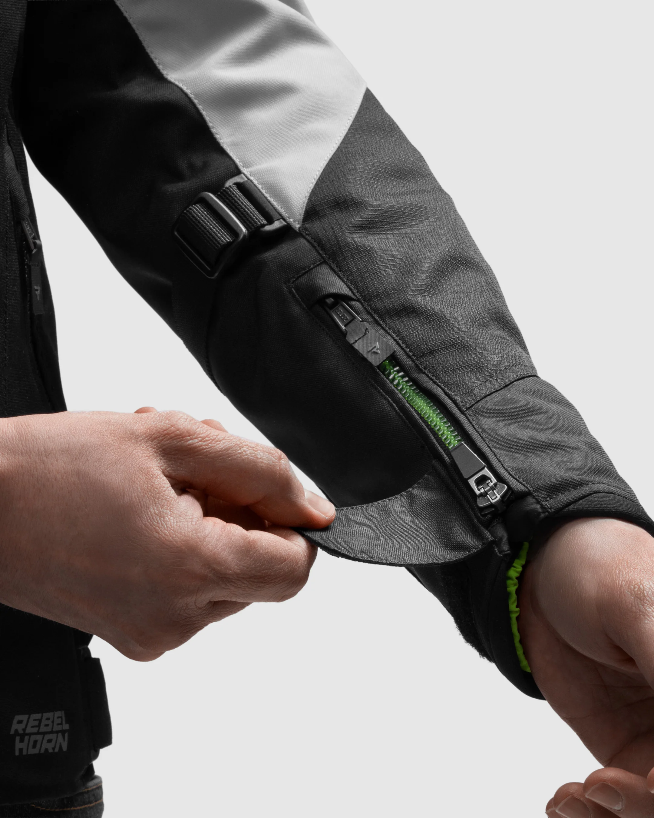 Swift Motorcycle Jacket Light Grey - Image 9