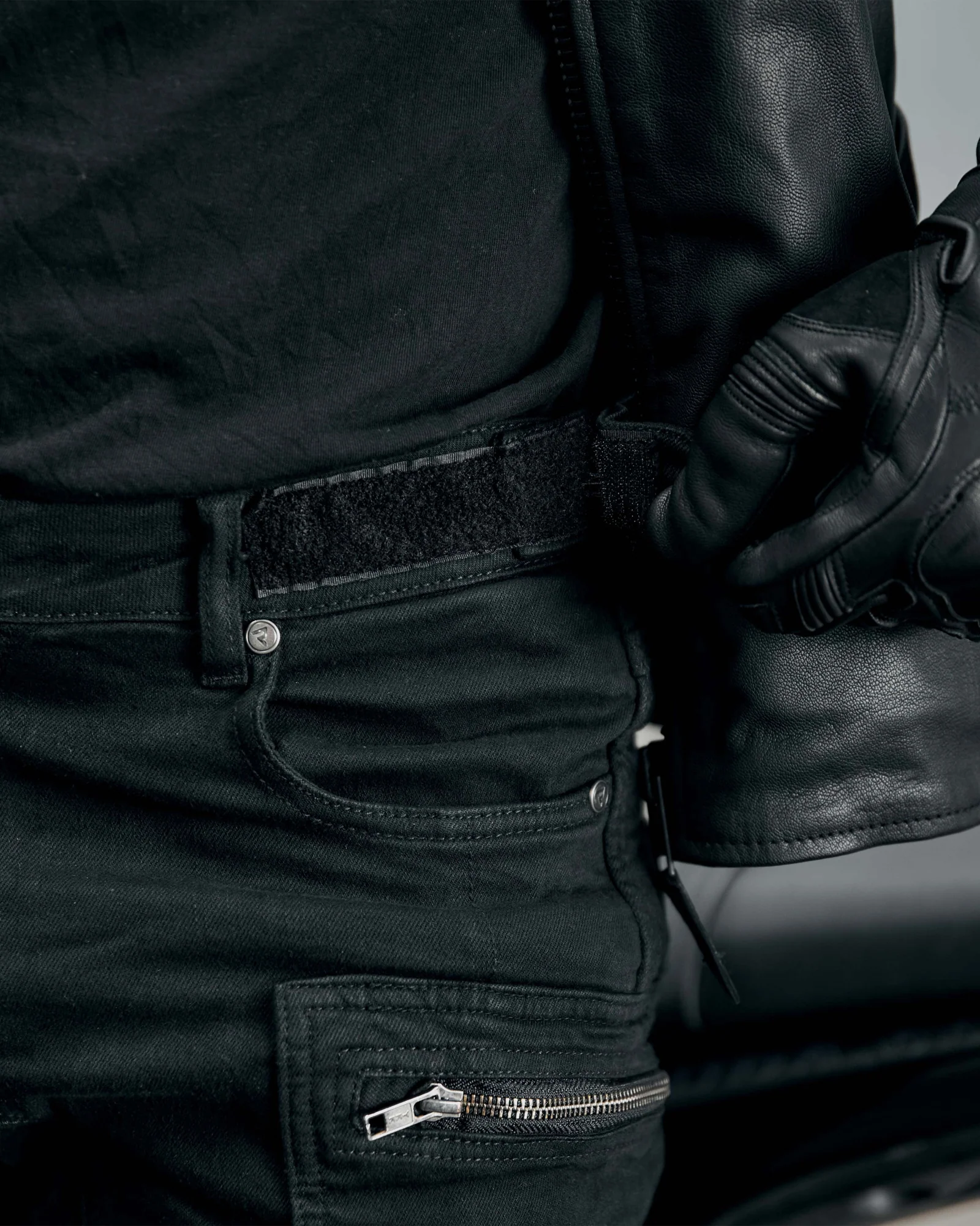 Urban III Motorcycle Jeans Washed Black - Image 8